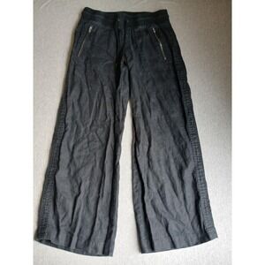 Athleta Black Wide-Leg Drawstring Pull-On Pants